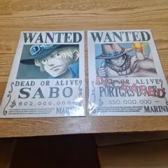 ワンピース手配書 エース&サボ 2枚