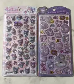 うるちゅるポップシール　クロミ　マイメロ