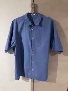 ATON 半袖シャツ 青のサムネイル
