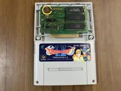 ドラゴンクエストⅠ・Ⅱ スーパーファミコン　新品電池交換　メンテナンス済み
