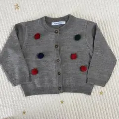 ファミリア りんご付き　カーディガン　80cm
