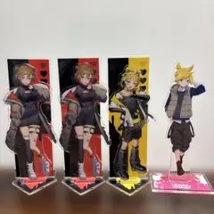 桜ミク　サブカルチャー　 MEIKOと鏡音レンのアクリルスタンドセット