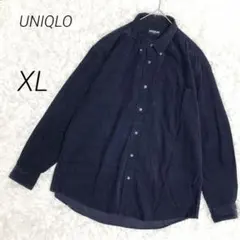 オールドユニクロ UNIQLO シャツ XL LL ボタンダウン コーデュロイ