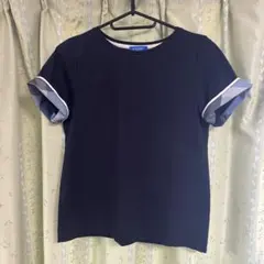 ブルーレーベルクレストブリッジ　カットソー３８　Mサイズ相当　ネイビー