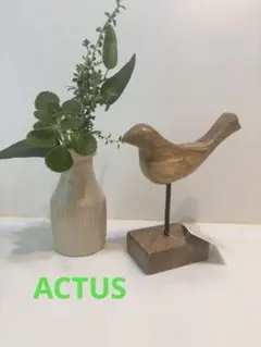 アクタス　木製　オブジェ 鳥　2点セット アクタス 木製 鳥のオブジェ 2体セット - メルカリ