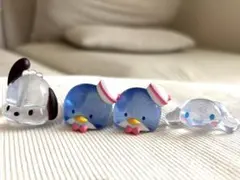 サンリオキャラクターズ ファッションリングジュエルクリア 4個セット