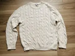 ケーブルニット　ホワイト　アーバンリサーチ