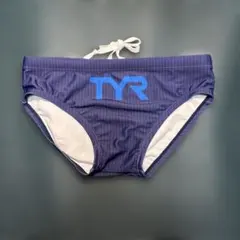 TYR 競泳水着 競パン ネイビー ストライプ　サイズ Sのサムネイル