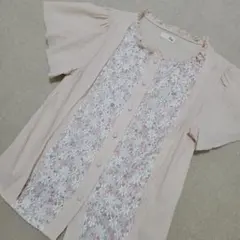 Crisp 花柄レース 半袖シャツ Mサイズのサムネイル
