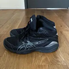 【asicsアシックス】バスケットボールシューズ 23.5 黒 DUNKSHOT
