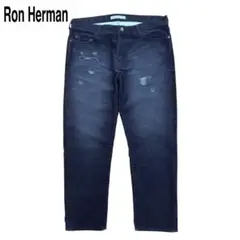 Ron Herman コーデュロイ パンツ ダメージ加工 ブラック Lのサムネイル