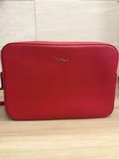 FURLA バッグ　ショルダーバッグ　ポシェット　レッド