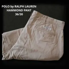ポロチノ ハモンド ツータック 36/30 90s 天狗 ベージュラルフローレン