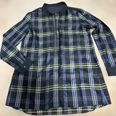 ギャバジンKT チェック柄 長袖シャツ