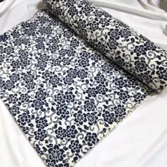 【未使用品】三越　 反物　花柄　リメイク　手芸用　和小物　洋服に　 唐草模様