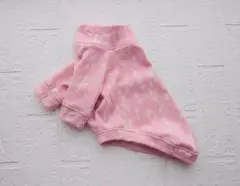 犬服ハンドメイド　ハイネックラグランシャツ　音符　Ｍ