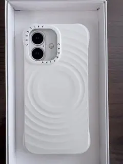 CASETiFY ウェーブ シリコンケース iPhone16 - ホワイト