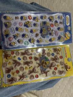 プチドロップステッカー おさるのジョージ ミニオンプチドロ