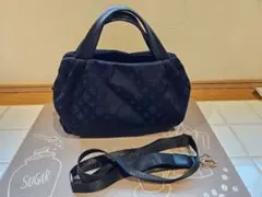 ラシット　カラーハンドル　トートバッグ　2way 斜めがけOK