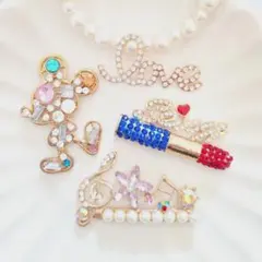 キラキラ貼付けチャーム