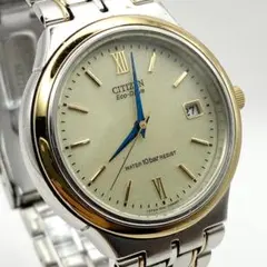 稼働品 CITIZEN Eco-Drive メンズ 腕時計 ソーラー E110