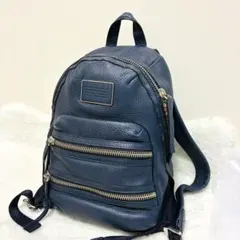 【希少】マークバイマークジェイコブス ネイビー リュック バックパック レザー