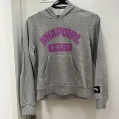ANAPGIRLのグレー フード付きパーカー Mサイズ