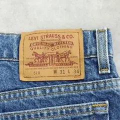 Levi's 510 ストレートデニムパンツ W31 L34 アメリカ製　90s
