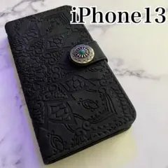 iPhone13 iPhoneケース　手帳型ケース　レザーケース