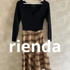 長袖ニットワンピース