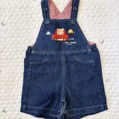 MIKIHOUSE デニムショートオーバーオール 80cm