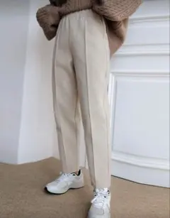 DAZY ハイウエスト シームディテール パンツ、ティーチャーパンツ レディース