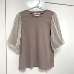 パフスリーブニットトップスのサムネイル