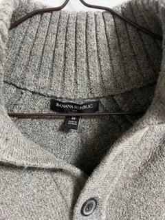 BANANA REPUBLIC ヘンリーネック ニット グレー Mのサムネイル