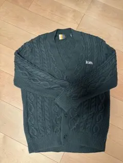 s*2様 【定価以下】KITH ケーブルニット カーディガン ダークグリーン Sのサムネイル