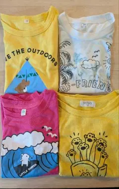 キッズ 半袖Tシャツ 4枚セット 120センチ 男の子 まとめ