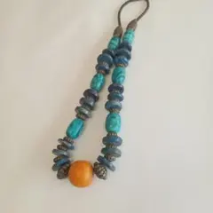 値下げ　天然石ビーズネックレス