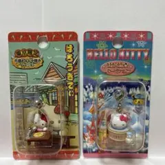 ご当地キティ　キティファスナーマスコット　キティストラップ　2点セット