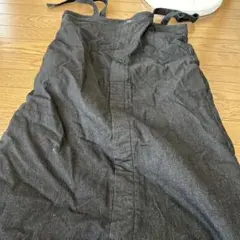 削除予定！ダークグレー サロペット デニム風