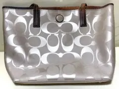 COACH トートバッグ　PVC エナメル　A4のサムネイル