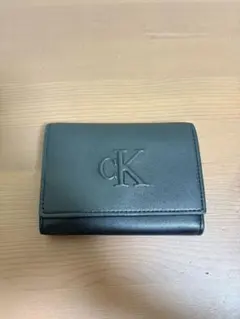 Calvin Klein 三つ折財布 ブラック 新品未使用 レザー