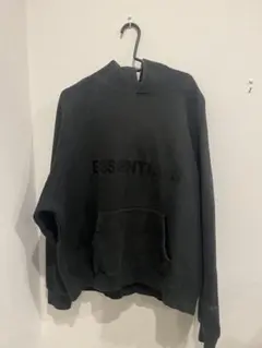 ESSENTIALS ブラック フード付きパーカー　Mサイズ