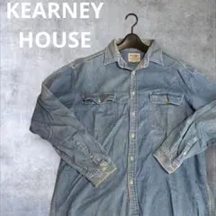 KEARNEY HOUSE デニム 風 シャツ グッドフェード L 現状販売のサムネイル