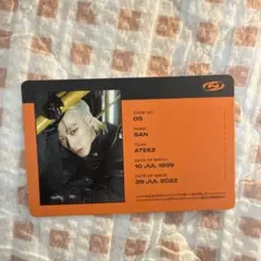 ATEEZ SAN サン トレカ THE WORLD EP1