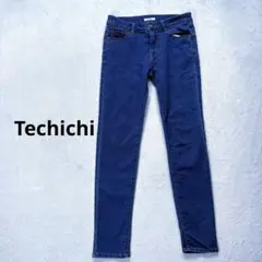 【テチチ】S スキニーデニムパンツ　ストレッチパンツ　ブルー
