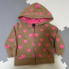 baby gap 長袖　パーカー　アウター　 ハート柄　80cm