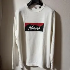 Lサイズ　長袖　NANGA ナンガ　ロンT 白　ホワイト　Tシャツのサムネイル