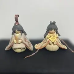 コンパクト 雛人形 ひな人形 お雛様 置物 粘土細工 訳あり ミニサイズのサムネイル
