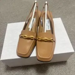 【未使用品】Jimmy Choo スリングバックパンプス25cm BISCUIT