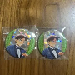 コナン展 服部平次 缶バッジ